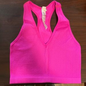 Free people movement hot pink tank